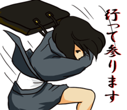 Woman office worker sticker #11683965