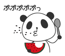 Panda in Nagasaki 2 sticker #11684105