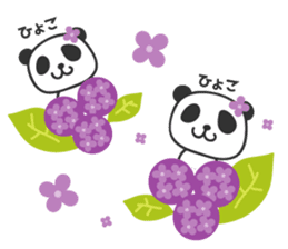 Panda in Nagasaki 2 sticker #11684106
