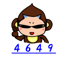Monkey Yoshio 2 sticker #11684210