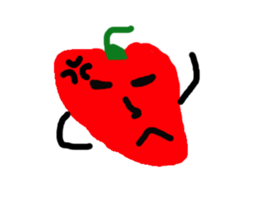 cute vegetables and fruits sticker #11684520