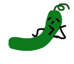 cute vegetables and fruits sticker #11684521