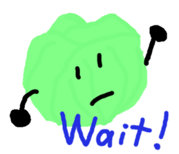 cute vegetables and fruits sticker #11684531