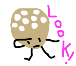 cute vegetables and fruits sticker #11684535