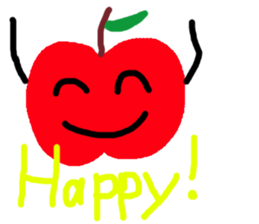 cute vegetables and fruits sticker #11684540