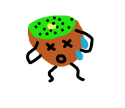 cute vegetables and fruits sticker #11684541