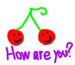 cute vegetables and fruits sticker #11684551