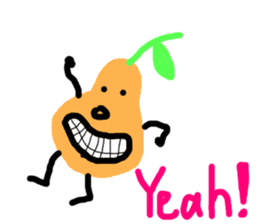 cute vegetables and fruits sticker #11684555
