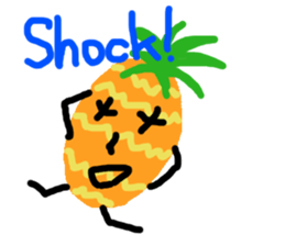 cute vegetables and fruits sticker #11684556