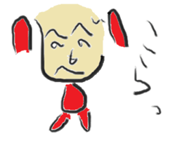 henohenomoheji man sticker #11685364