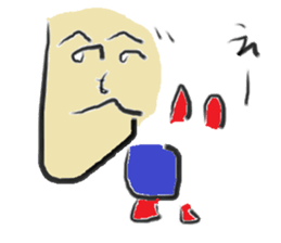 henohenomoheji man sticker #11685376