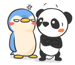 Penguin & Panda ver.Funny sticker #11685458