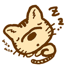 laid-back village of cat and dog sticker #11685485