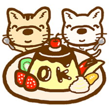 laid-back village of cat and dog sticker #11685488