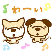 laid-back village of cat and dog sticker #11685508