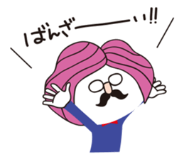 hanamegane girl ver.2 sticker #11685963