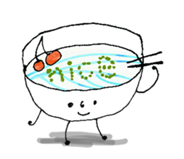 Japanese food, noodles! sticker #11686048