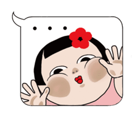 Mari-chan of KOKESHI sticker #11686240