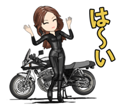 Bustling people KATANA rider sticker #11687040