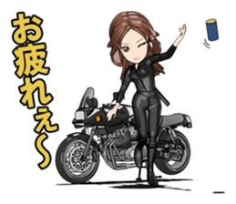 Bustling people KATANA rider sticker #11687041