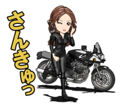 Bustling people KATANA rider sticker #11687043