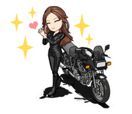 Bustling people KATANA rider sticker #11687045