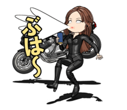 Bustling people KATANA rider sticker #11687048