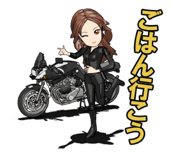 Bustling people KATANA rider sticker #11687050