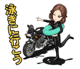 Bustling people KATANA rider sticker #11687051
