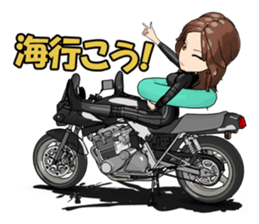 Bustling people KATANA rider sticker #11687052