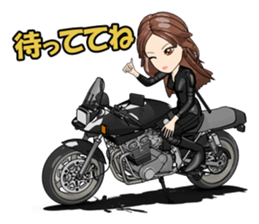 Bustling people KATANA rider sticker #11687058