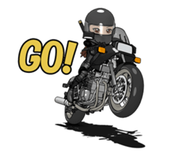 Bustling people KATANA rider sticker #11687060