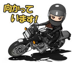 Bustling people KATANA rider sticker #11687062