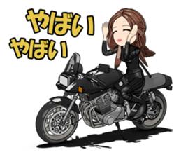 Bustling people KATANA rider sticker #11687068