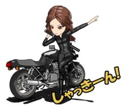 Bustling people KATANA rider sticker #11687070