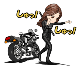 Bustling people KATANA rider sticker #11687072