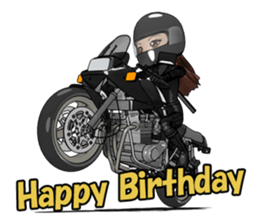 Bustling people KATANA rider sticker #11687074