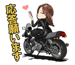 Bustling people KATANA rider sticker #11687077