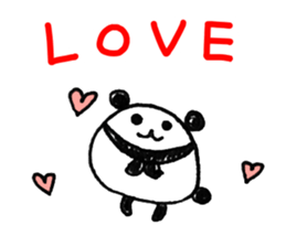 Hand-painted panda 4 sticker #11687372