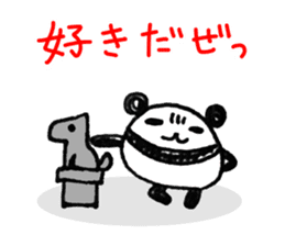 Hand-painted panda 4 sticker #11687374