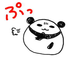 Hand-painted panda 4 sticker #11687378