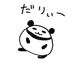 Hand-painted panda 4 sticker #11687392