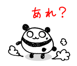 Hand-painted panda 4 sticker #11687399