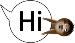 The sloth say hi sticker #11687520