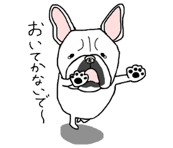 Has it is a French Bulldog any problems? sticker #11687727