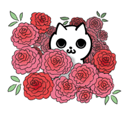 cat and polite expressions sticker #11687918