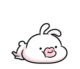 Rabbit soft lips sticker #11688880