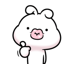 Rabbit soft lips sticker #11688892