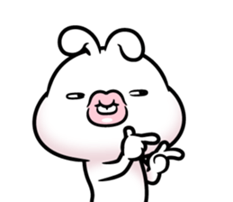 Rabbit soft lips sticker #11688894