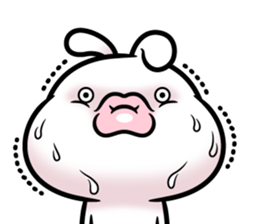 Rabbit soft lips sticker #11688896